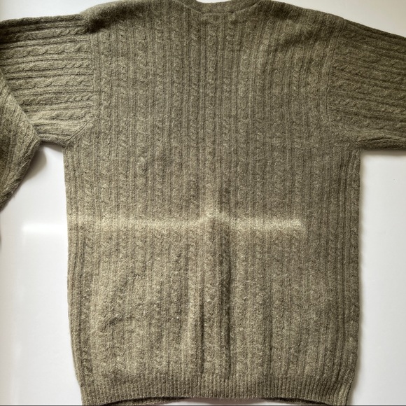 Liz Clairborne Soft Angora Wool Cardigan Cable Knit Button Long Sleeve Petite Sm - Picture 11 of 12